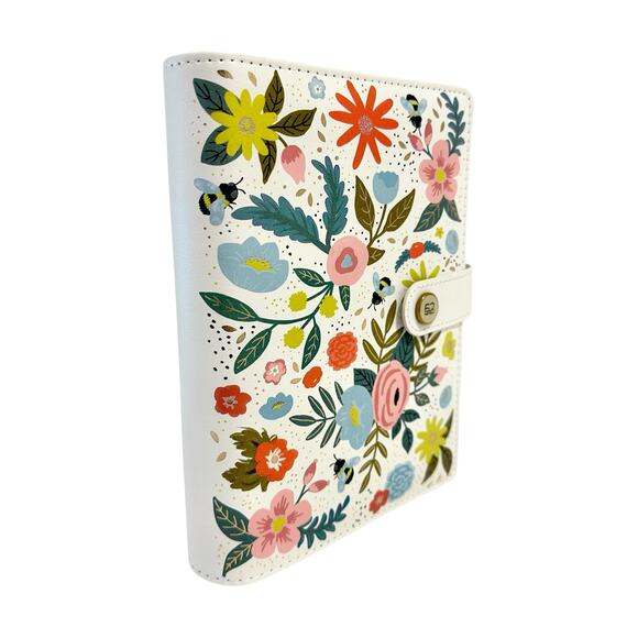 NEW Floral Binder A6 Binder 6-Ring Planner Organizer Paper Studio 7.75" x 6.125" - Picture 8 of 10